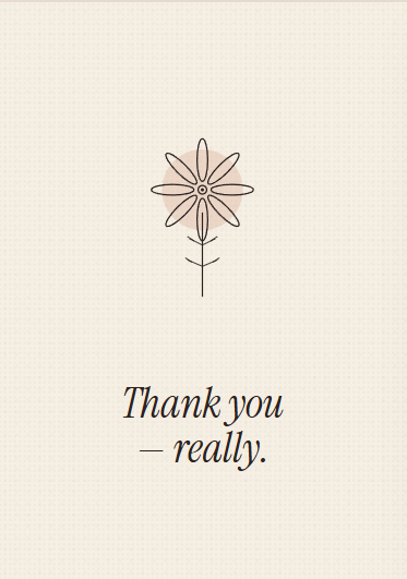 Thank You Greeting Card